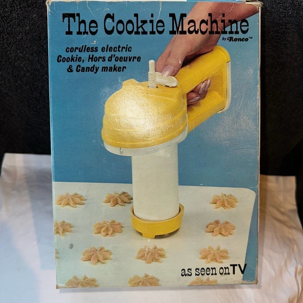 Vintage Ronco The Cookie Machine Complete In Box Unused